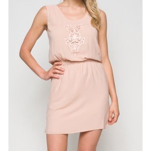 Host picks DRESS FRONT Embroidered almond color